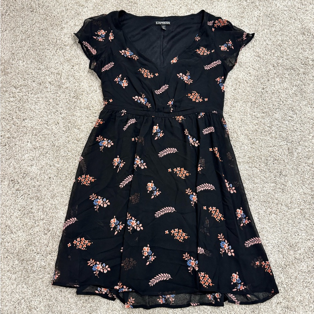 EUC | Express Floral Dress | Size: XS